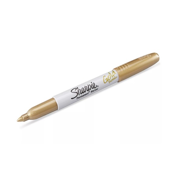 (12 Pack) Sharpie® Metallic Fine Tip Markers - Gold - Picture 1 of 1